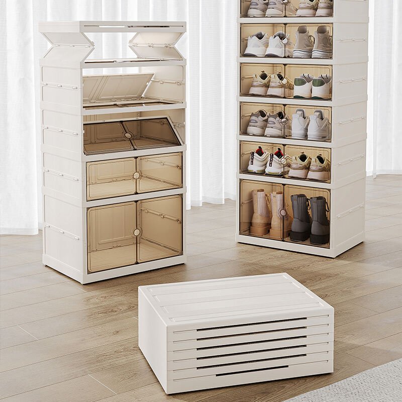 Foldable Plastic Shoe Cabinet Redefines Renter Mobility: Ultra-Portable Design Revolutionizes Furniture Transport