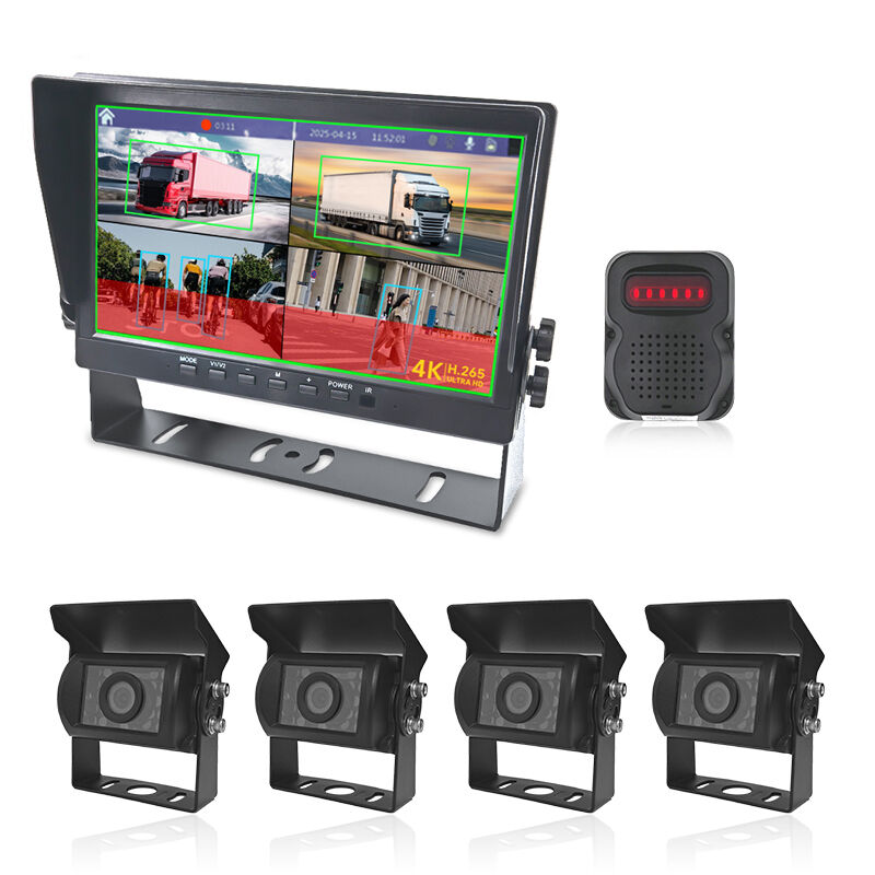 10.1Inch AI BSD Monitoring Camera System with Speaker C98AI-410B