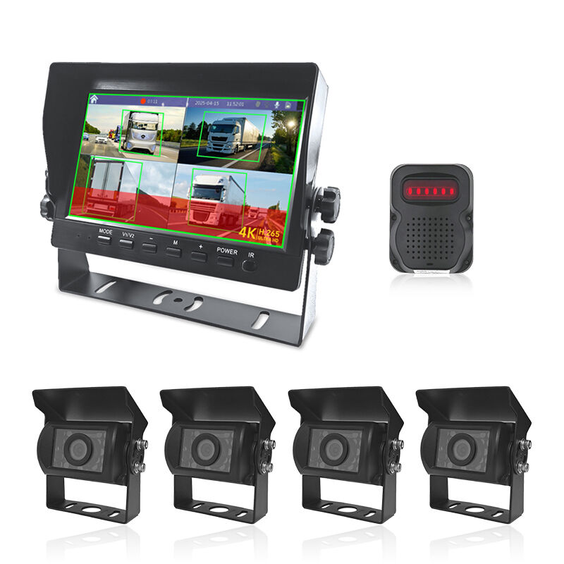 7Inch AI BSD monitoring camera system with speaker C98AI-407B