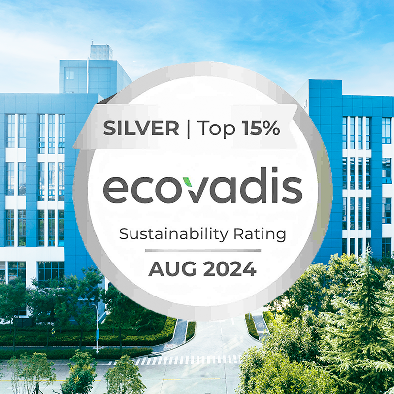 JONHON was awarded the Ecovadis Silver Medal for Sustainable Development