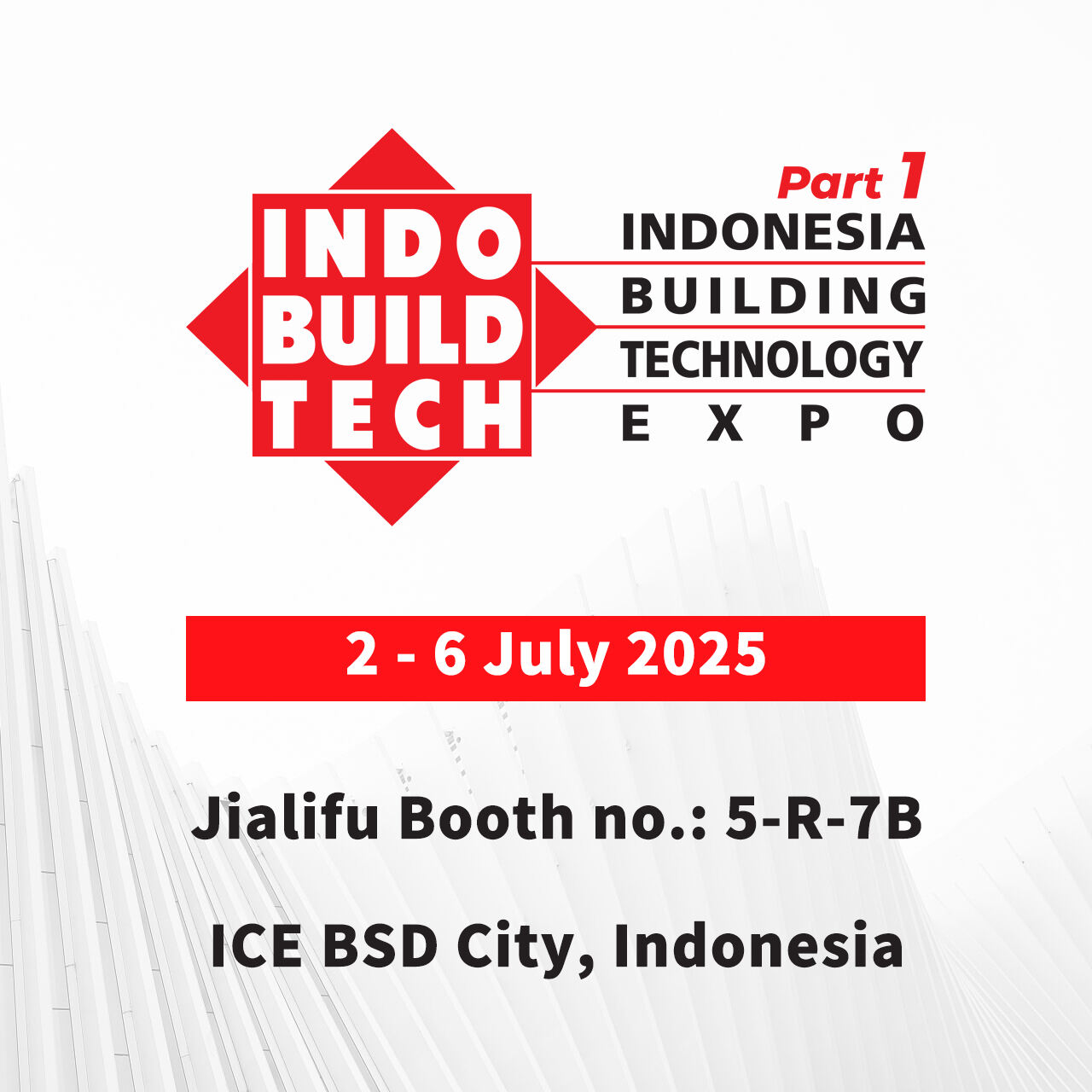 JIALIFU vil deltage på IndoBuildTech 2025 i Indonesien