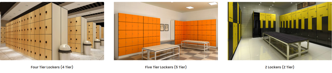 Easy to Clean Plastic Laminate Lockers factory