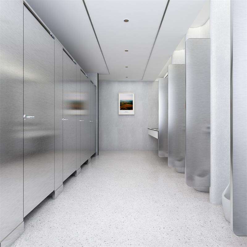 Full Height Stainless Steel Bathroom Partition Panels