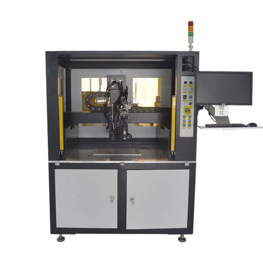 FLOOR TYPE THREE STATION AUTOMATIC SCREW LOCKING MACHINE