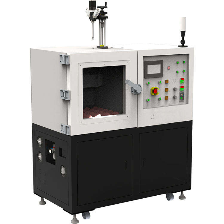 AUTOMATIC DOUBLE LIQUID VACUUM GLUE FILLING MACHINE