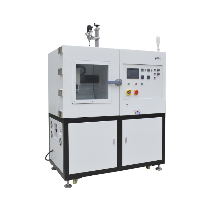 AUTOMATIC DOUBLE LIQUID VACUUM GLUE FILLING MACHINE