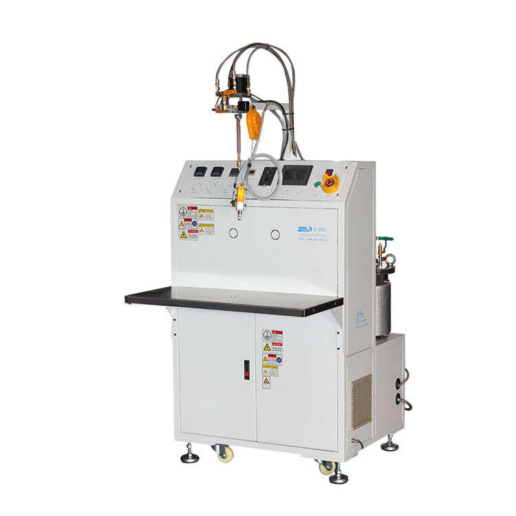 SEMI AUTOMATIC DOUBLE LIQUID GLUE FILLING MACHINE