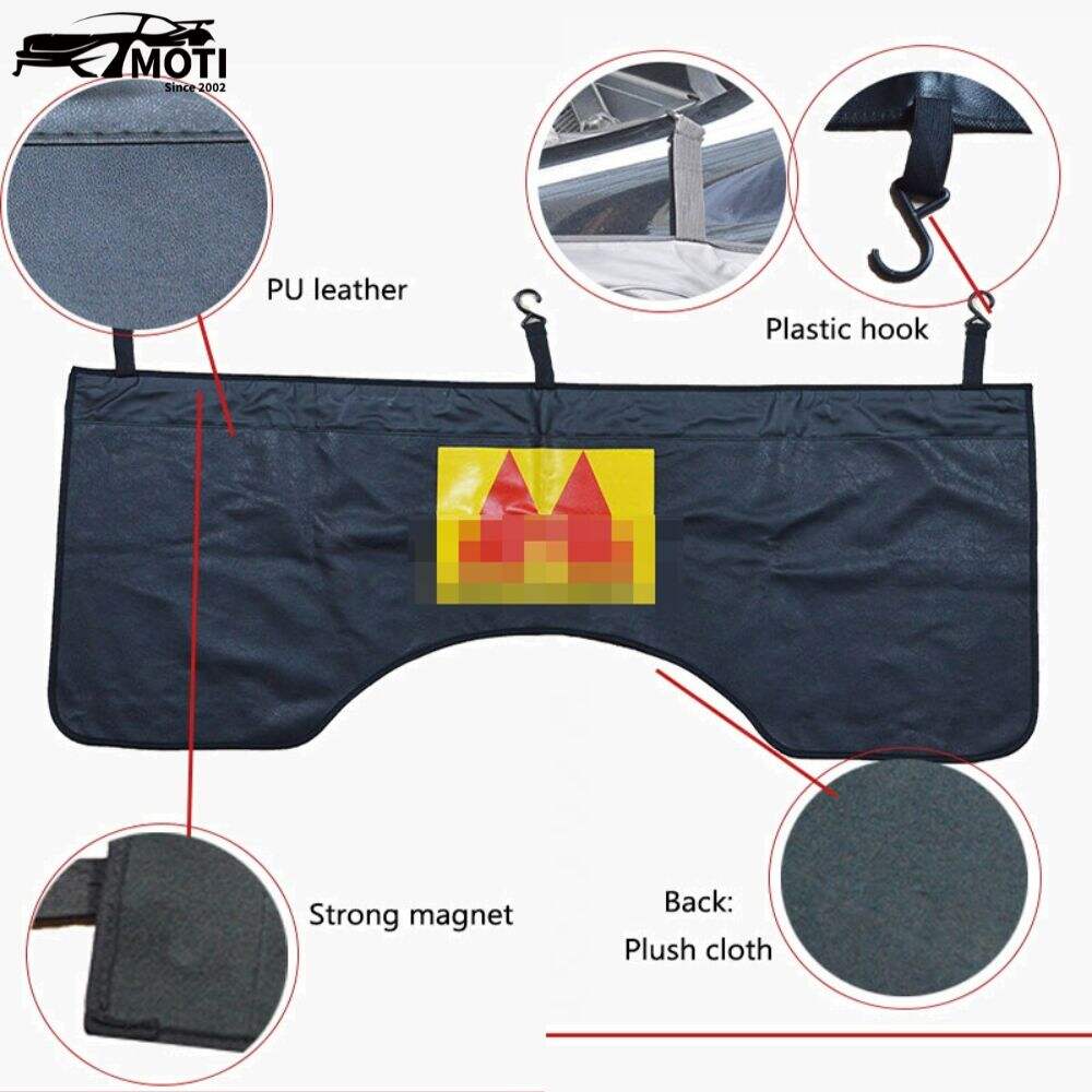 Customized Logo Magnetic Fender Cover Wholesale Water Resistant PU Leather Fender Cover for Car