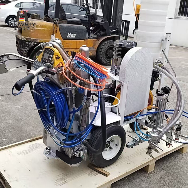 Two Component MMA Road Striper Pavement Marking Machine (External Mixing)
