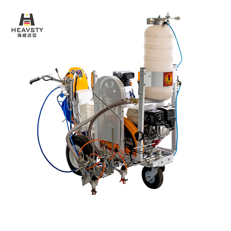 Hevsty 12L Upgrade Full Automatic Airless Spray Road Marking Machine