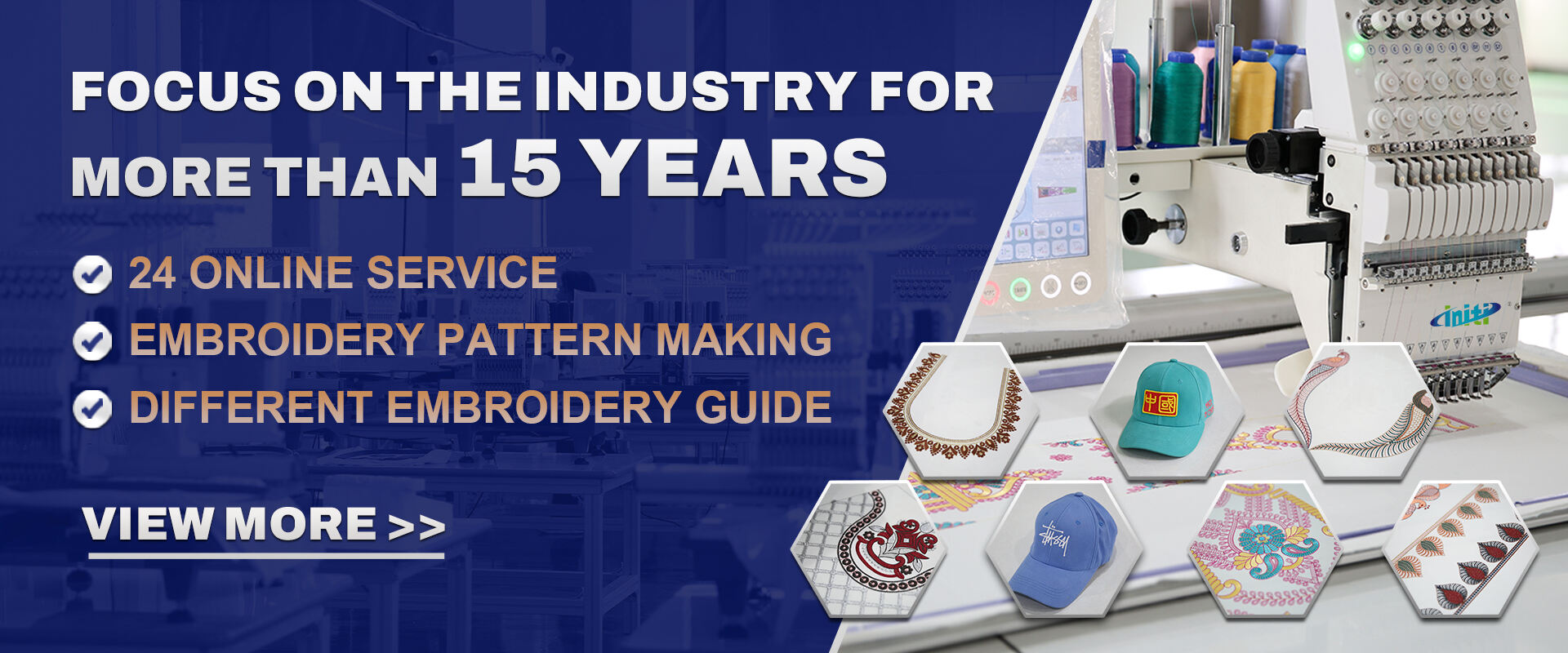 Commerciële multi-head borduurmachine: Efficiënte apparatuur voor grootschalige borduren in de kleding- en huistextielindustrie, gemakkelijk te bedienen voor beginners