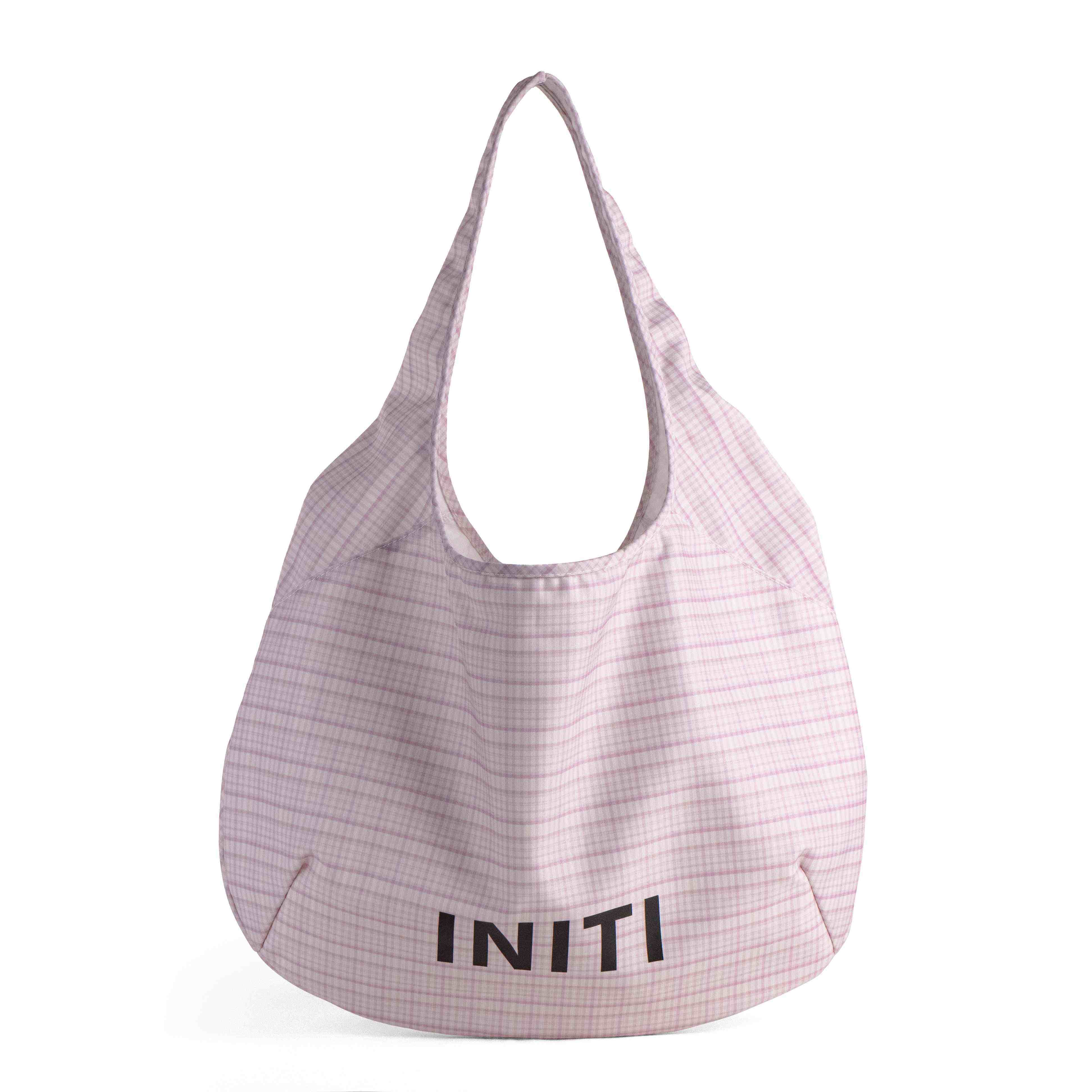 Plaid Cotton Shoulder Tote Bag