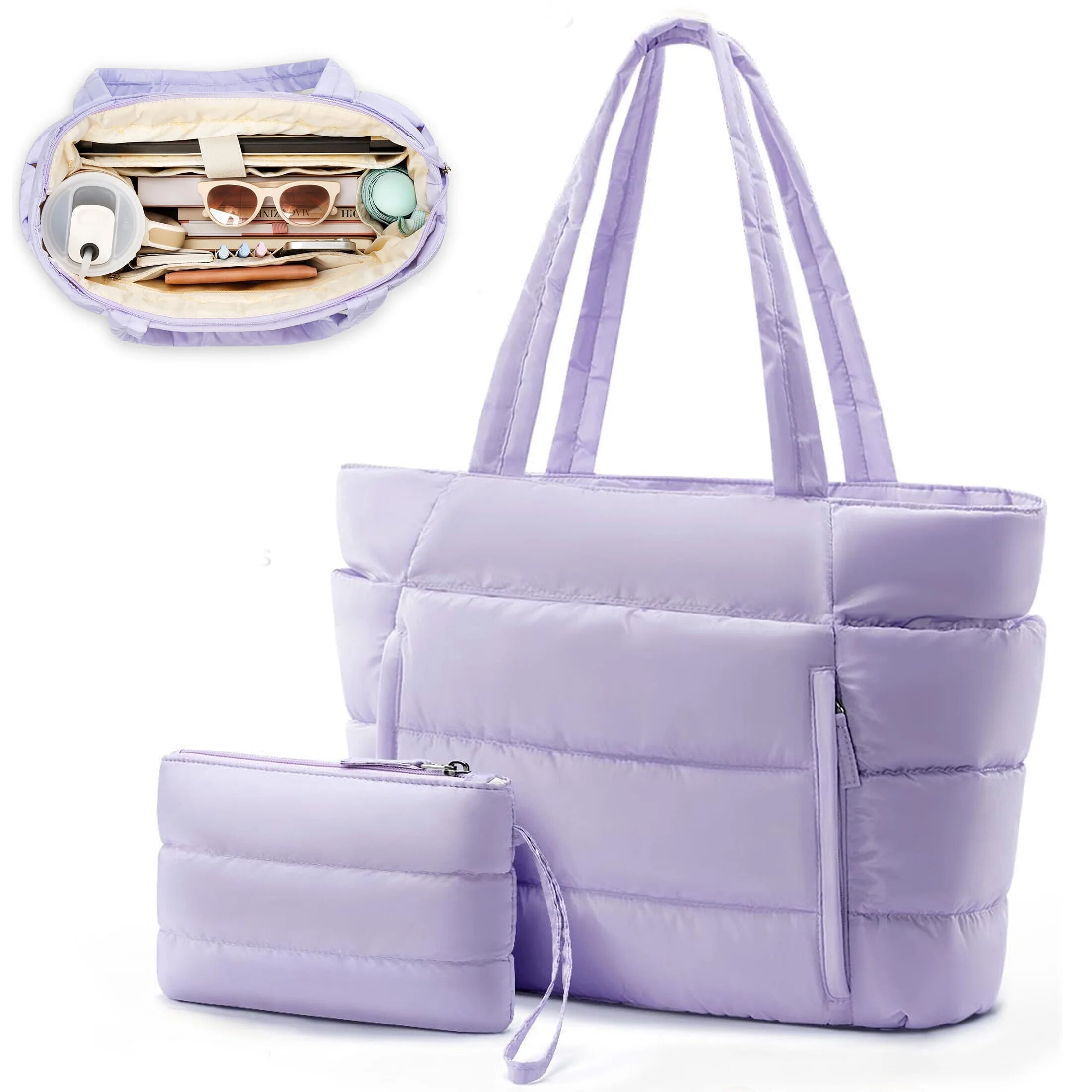 Custom Waterproof Quilted Shoulder Tote Bag