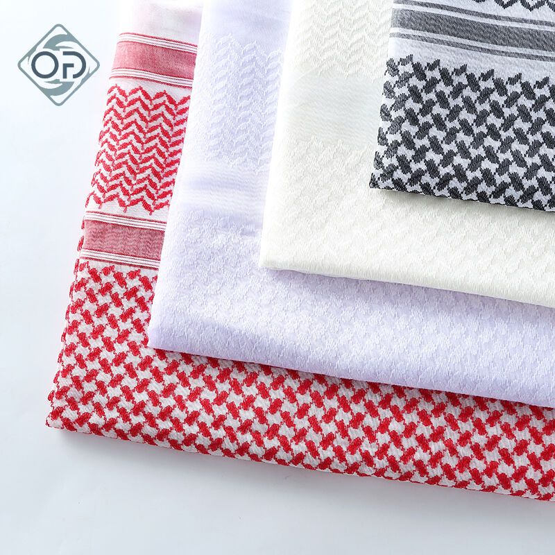 Breathable Muslim Arab men’s headscarf with keffiyeh, shemagh, ghutra, kufiya and Palestine flag patterns outdoor & religious use