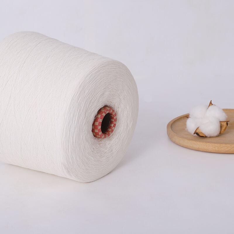 100% Cotton Raw White Combed Cared Ringspun Compact OE Yarn Ne8 Ne12 Ne16