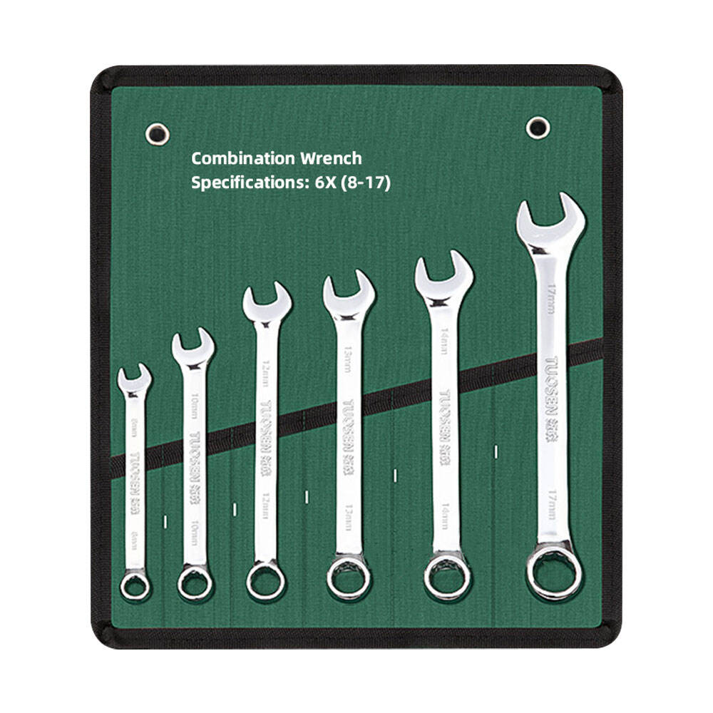 6/8/10/12/14/15/18/20/22 PCS Universal Repair Hand Tool Polished Chrome Open Ring Combination Spanner Wrench Set