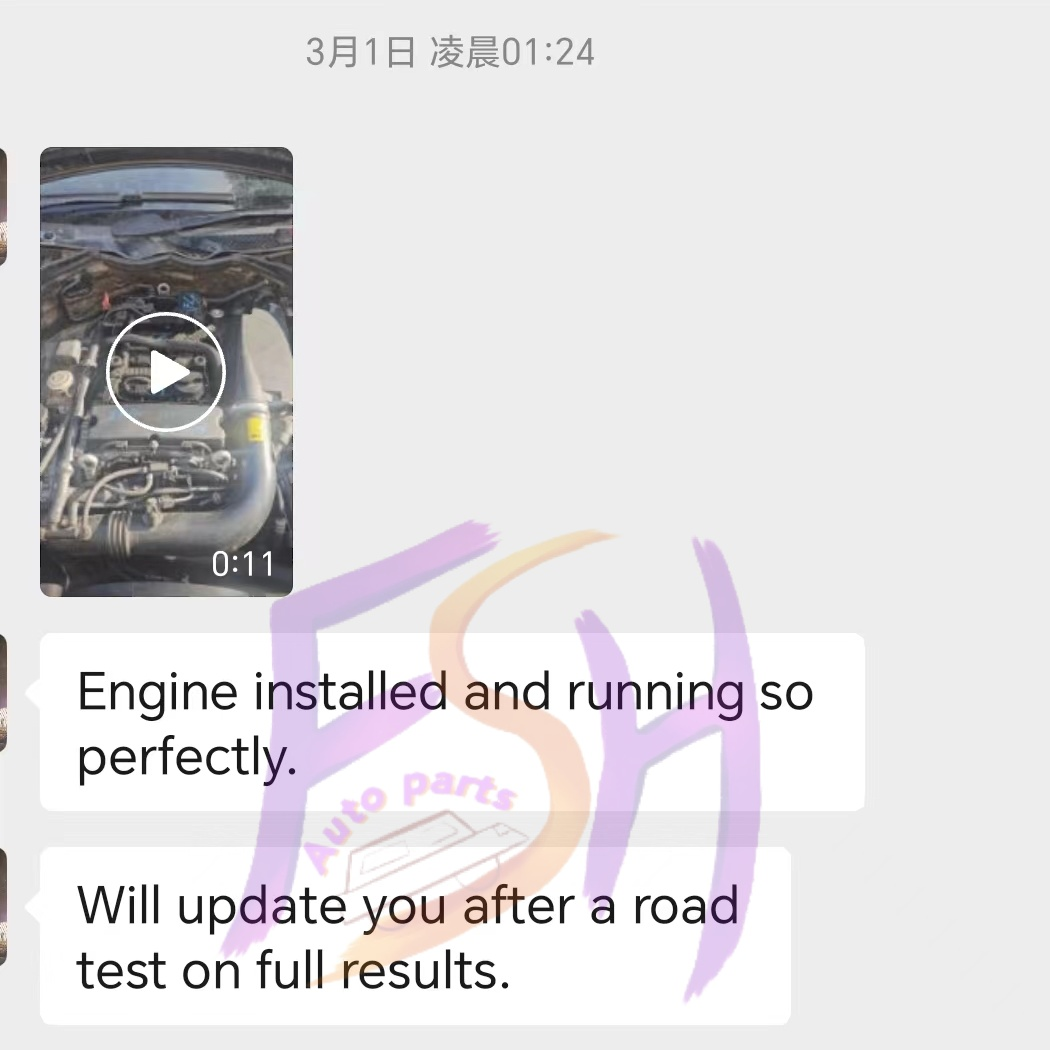 Customer Feedback: Reliable Used Engines Delivered with Confidence