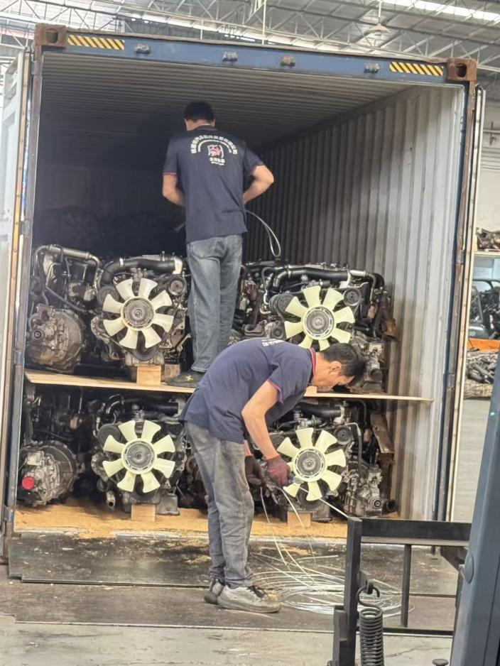 container shipment of original used engines successfully delivered-2