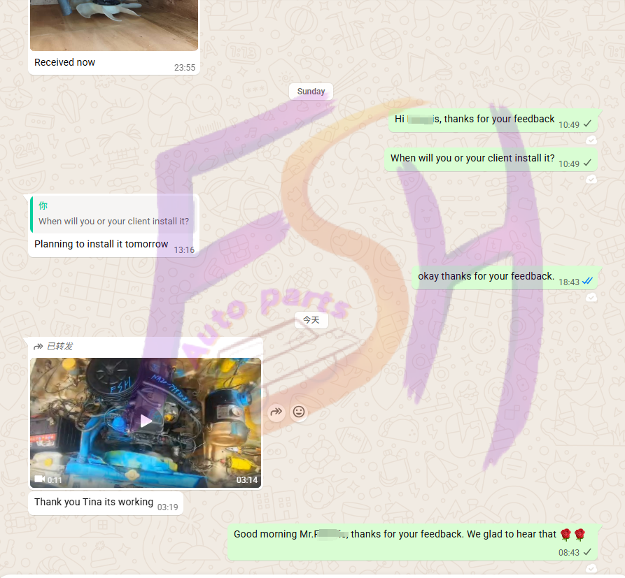 Customer Feedback: Reliable Used Engines Delivered with Confidence