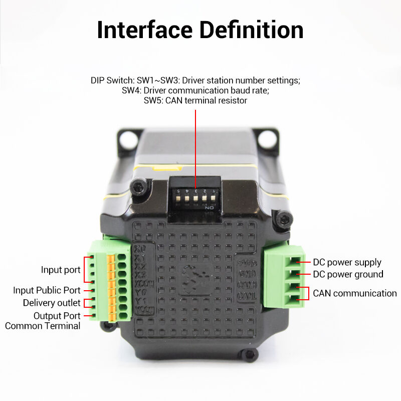 ESS57C Nema 23 Integrated Stepper Servo Motor 24V~48VDC CANopen