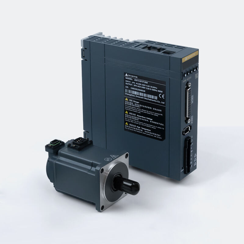 JSS715P Series 400W Pulse AC Servo Motor Kit 3000rpm 1.27Nm 17-Bit Absolute Encoder Servo Motor and Servo Drive