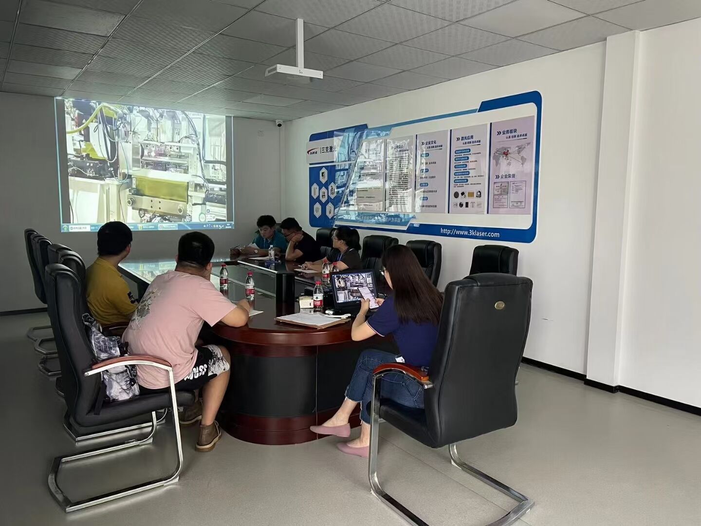 Video conference with Spain customers