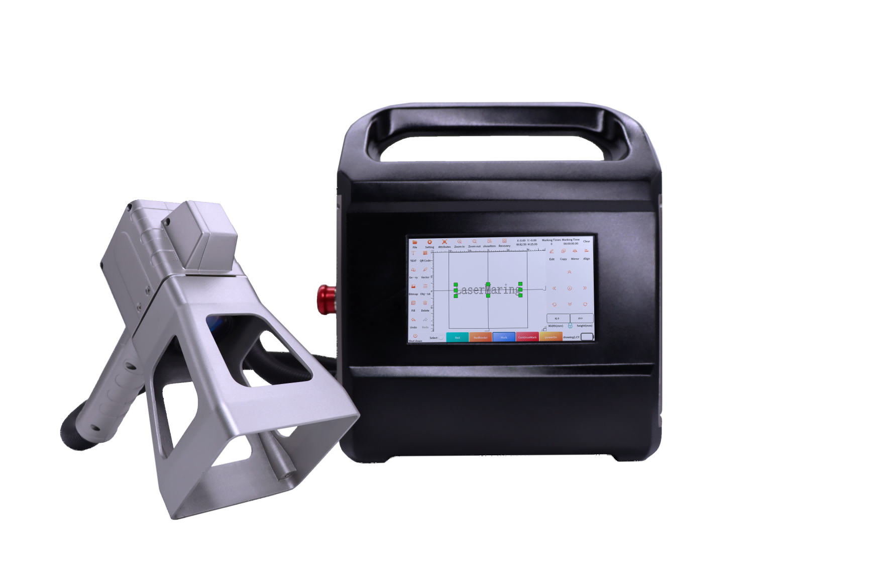 Tragbare Laserbeschriftungsmaschine mit Lithiumversorgung