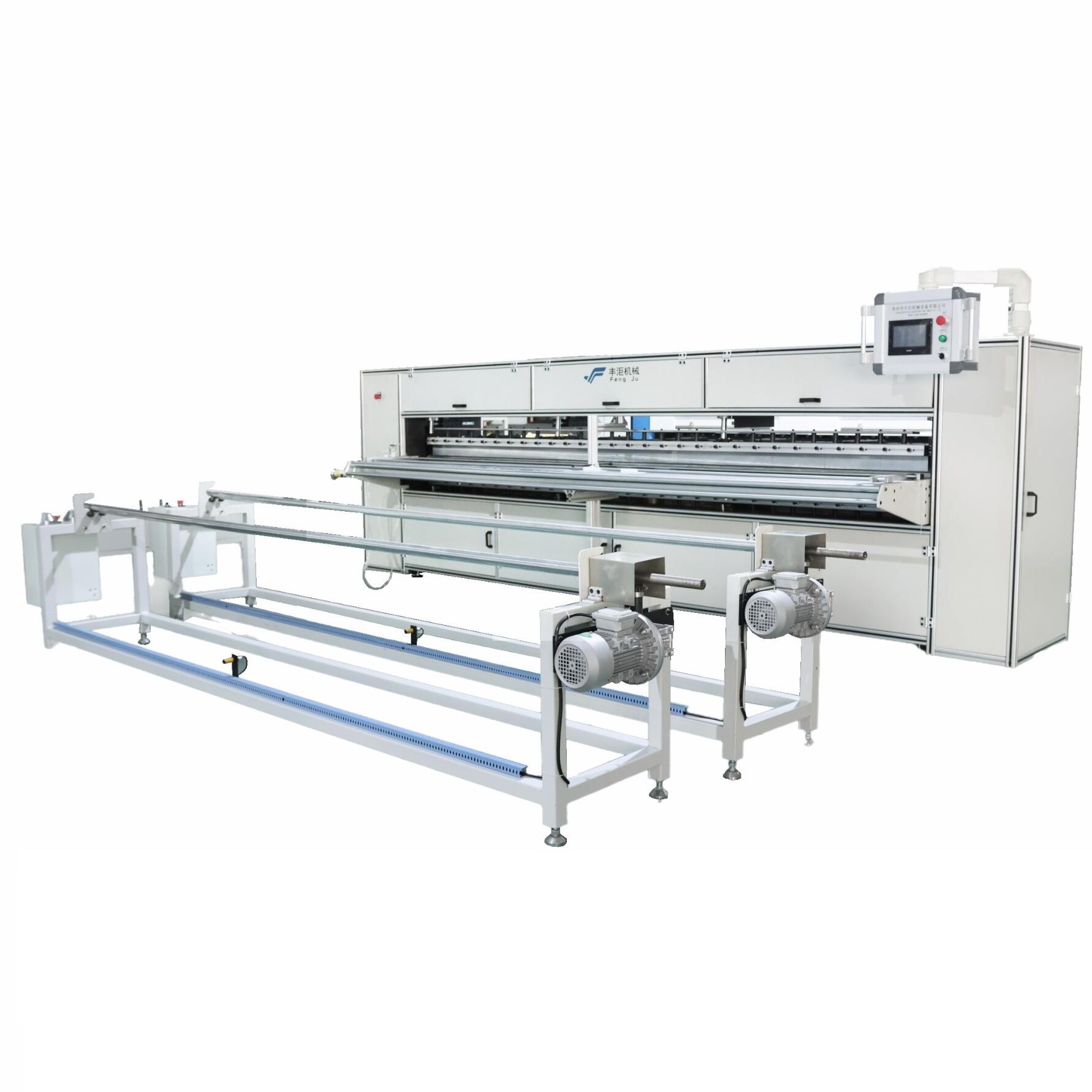 Baghouse filter blade pleating machine