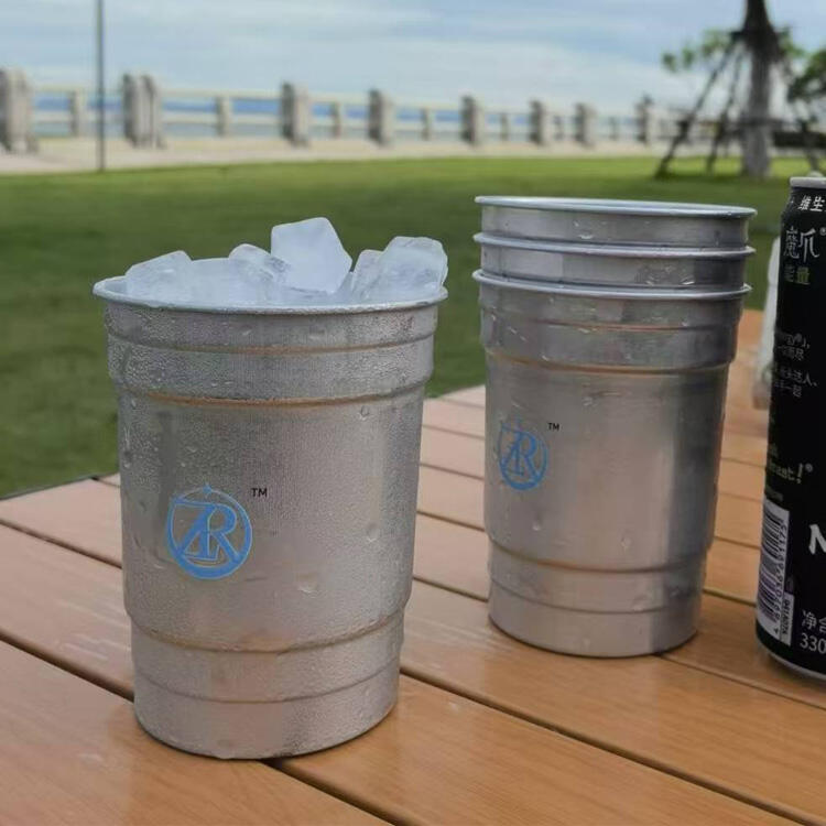 AR Eco-Friendly Aluminum Stadium Cup - Sip Sustainably!