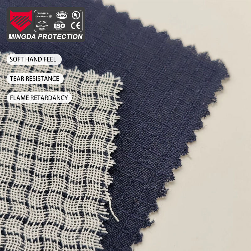 Tecido Nomex resistente a manchas/impermeável com resistência inerente ao fogo, Kevlar, tecido protetor antiestático de aramida em trama interlock ripstop