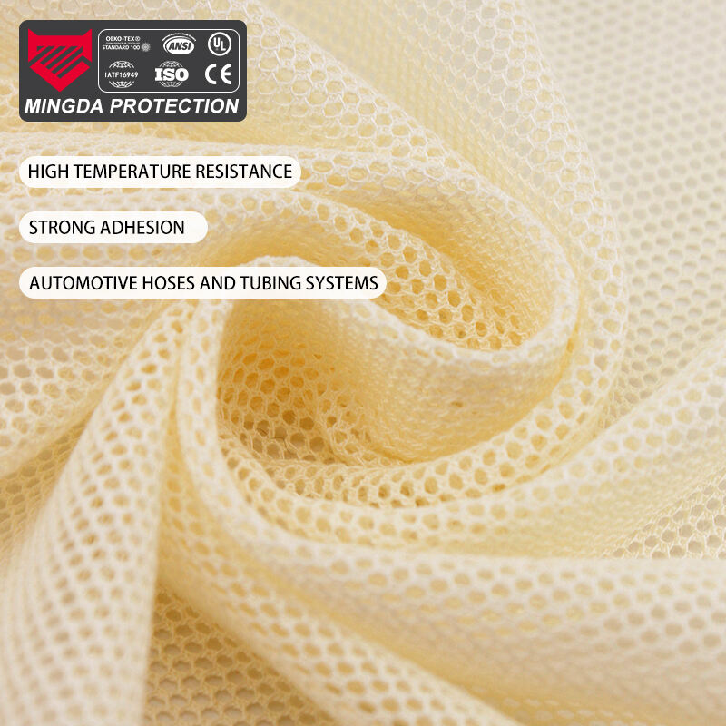 Resistente a Alta Temperatura Resistente ao Desgaste Tecido de Kevlar Adesão Forte Veículo Tubo de Silicone Trançado Tecido de Meta Aramida