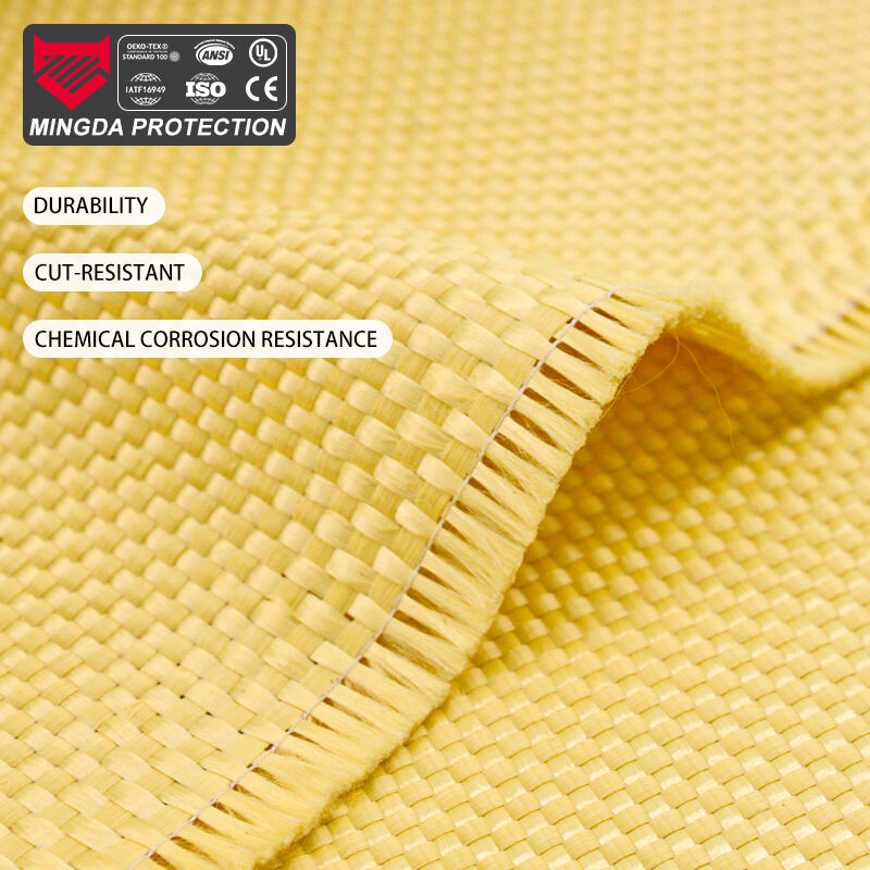 3000D Kevlar Aramid Tecido Pesado Resistente a Salpicos de Metal Fundido à Prova de Fogo para Uniformes de Bombeiros, Luvas de Fundição, EPI