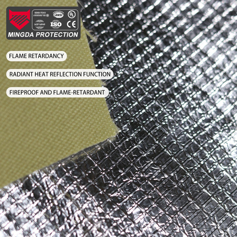 Tecido de Para-Aramid Aluminizado Resistente ao Fogo
