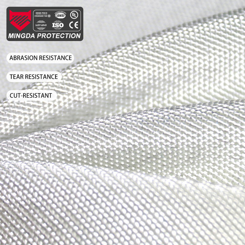 Certificado ANSI 300gsm Tecido Branco HPPE Resistente a Corte | Tecido Têxtil Impermeável para Mochilas Esportivas e Equipamentos de Segurança