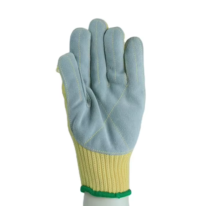 Anti-cutting Aramid Leather Sewing Glove Flame Retardant Cut Resistance Heat Resistance Safety Glove