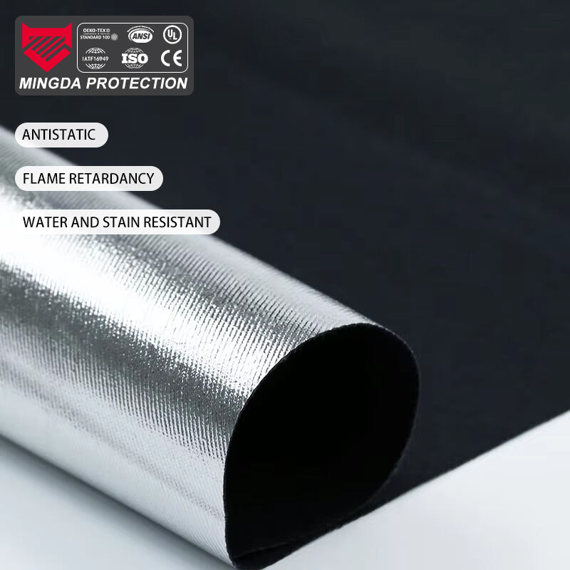 Tecido Tecido Flame Retardante Acrílico Algodão Folha de Alumínio com Estilo Twill e Ripstop Impermeável para Roupa de Soldador