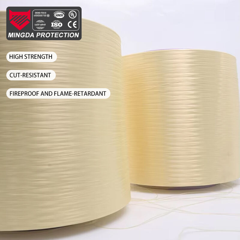 Fio Filamento Para-Aramid 400D–3000D – Alta Resistência, à Chama e ao Corte para Luvas, Cordas, Costura de Equipamentos de Segurança