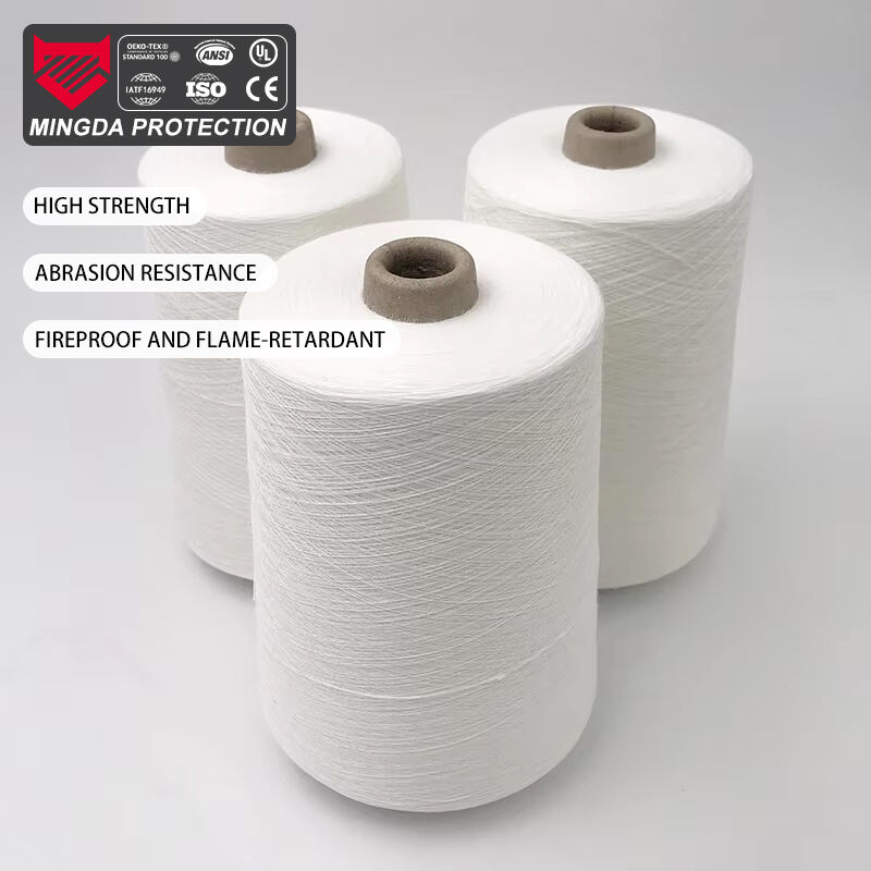 Modacrylic/Cotton Blended Yarn 30s - Flame Retardant Core Spun Thread for Firefighter Suits/PPE Sewing