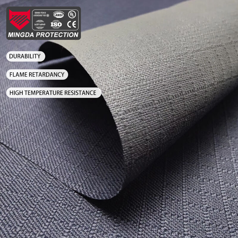 Tecido retardante de chama Aramida 3A Kevlar Azul Marinho Antiestático Tecido Aramida Nomex