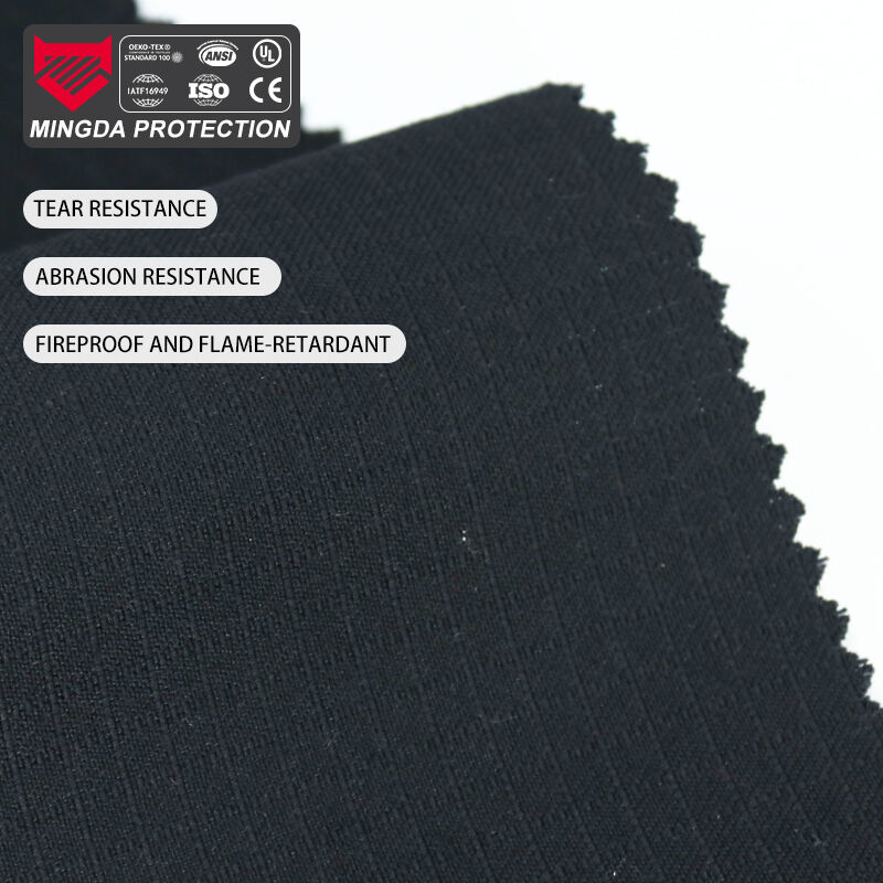 Tecido Kevlar Antiestático para Roupas de Bombeiros com Mistura Personalizada de Cores FR Ripstop 93/5/2 Meta-Aramid/Para-Aramid