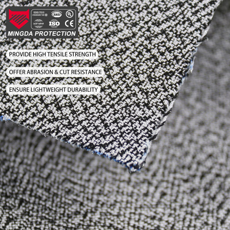 Nível ANSI 3 Resistente a Cortes Tecido de Malha UHMWPE/HPPE 340gsm - Forro para Uniformes, Reforço de Bolsas, Certificado OEKO-TEX
