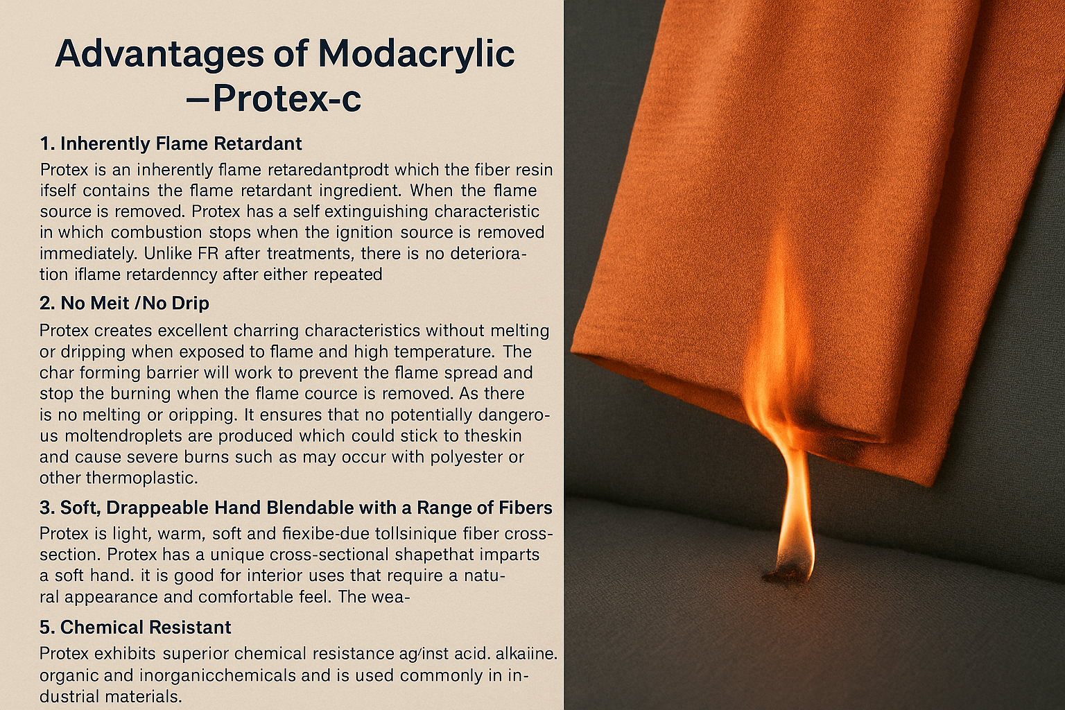 OEKO-TEX Certified White Modacrylic Flame Retardant Yarn | Cotton Blended Ring Spun for Knitting & PPE Clothing manufacture