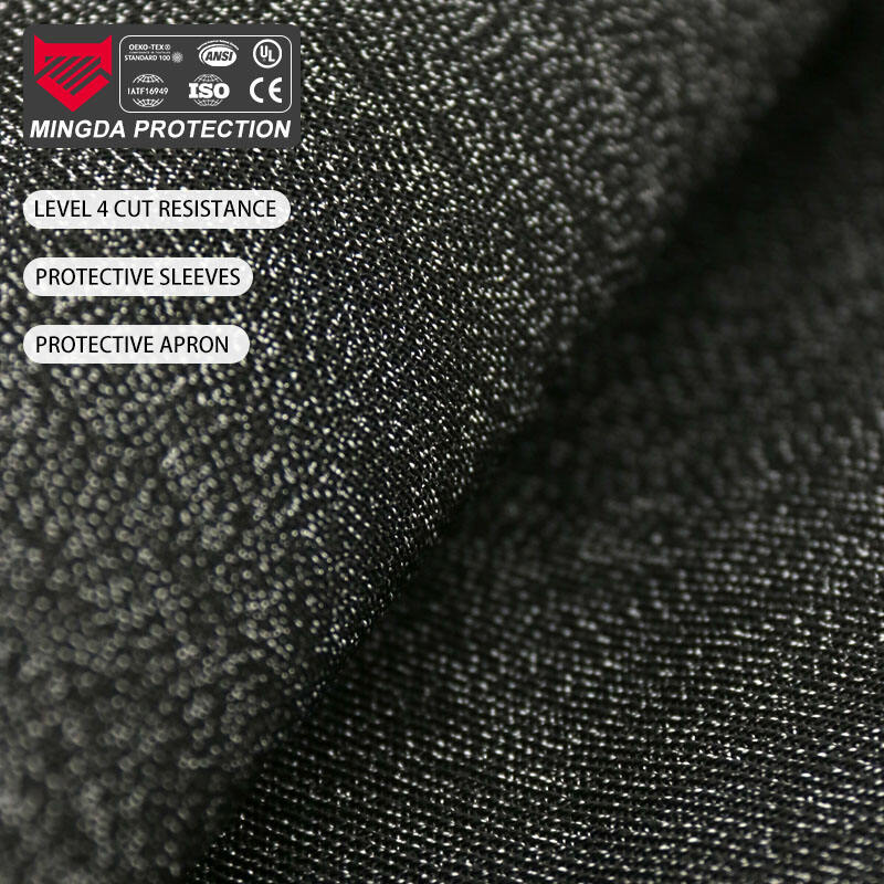 Black UHMWPE HPPE Fabric Cut-Resistant Material Plain Style Anti-Cut Accessory Lining Anti-Theft Travel Bag Backpack Cover