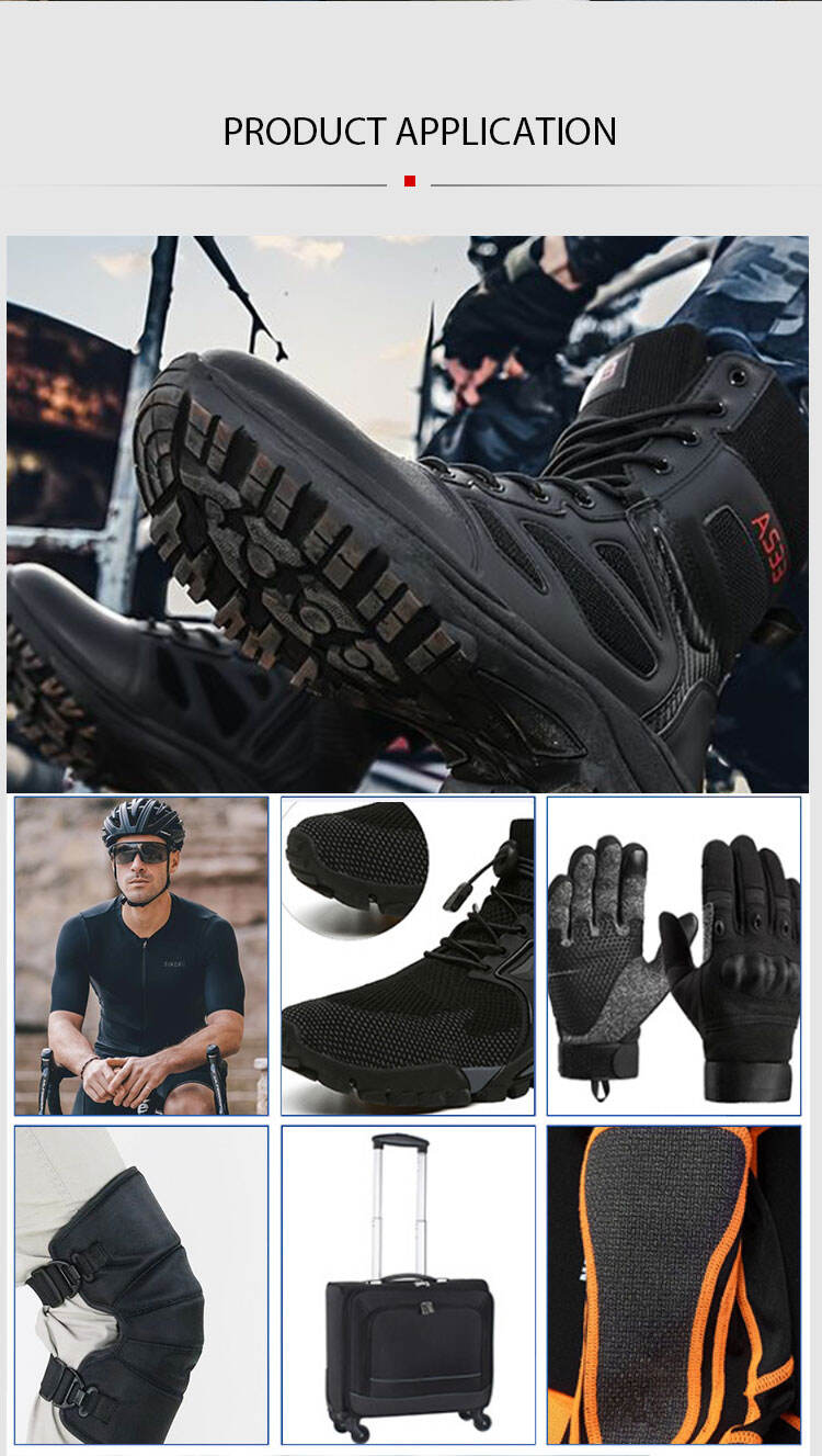 Level 3 Abrasion Resistant Aramid Black Fabric for Industrial Gloves and Key Part Strength factory