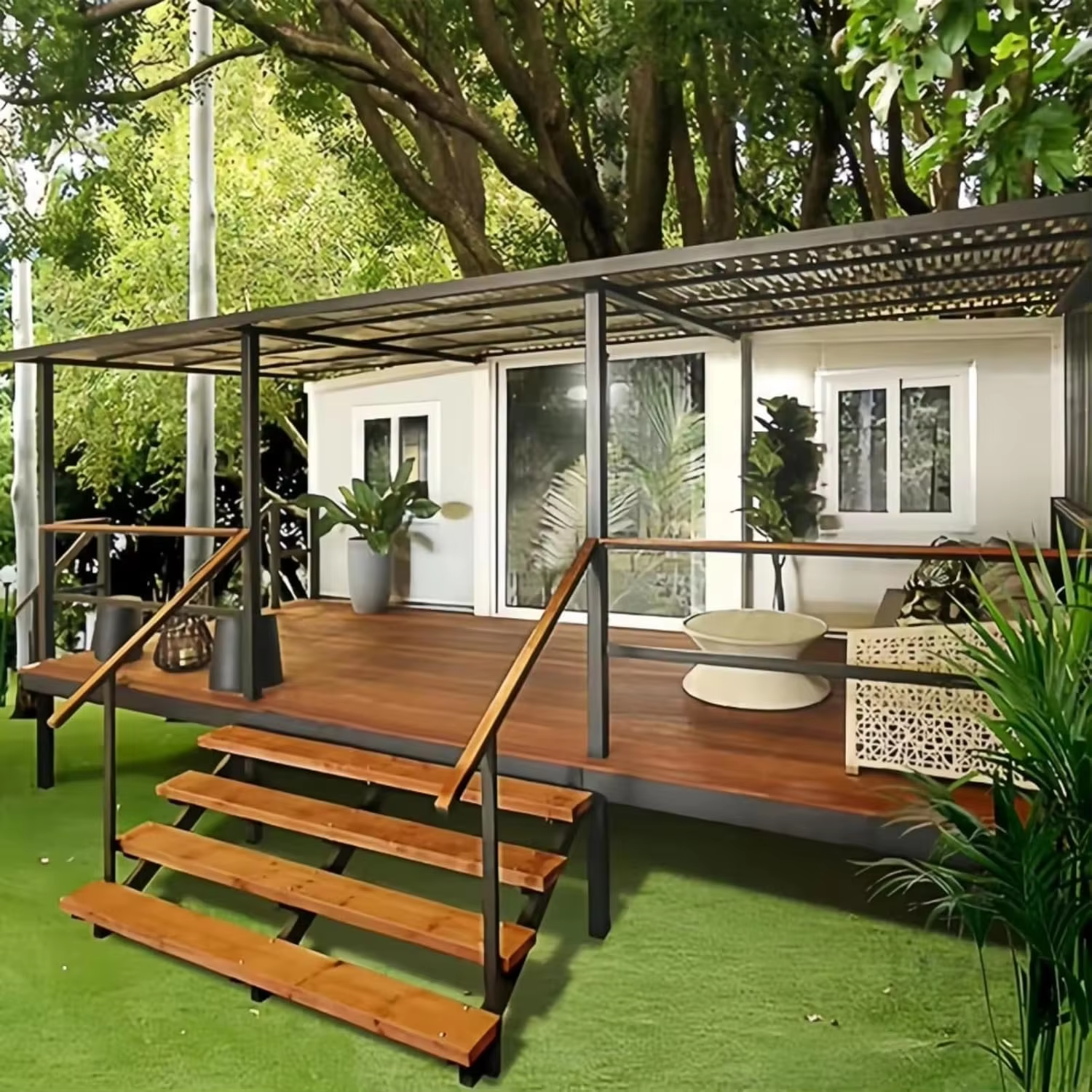 Expandable Container Houses with Double Wings