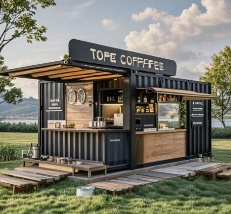 Modern Customizable 20ft Container Cafe Best Price for Your Own Coffee Shop manufacture