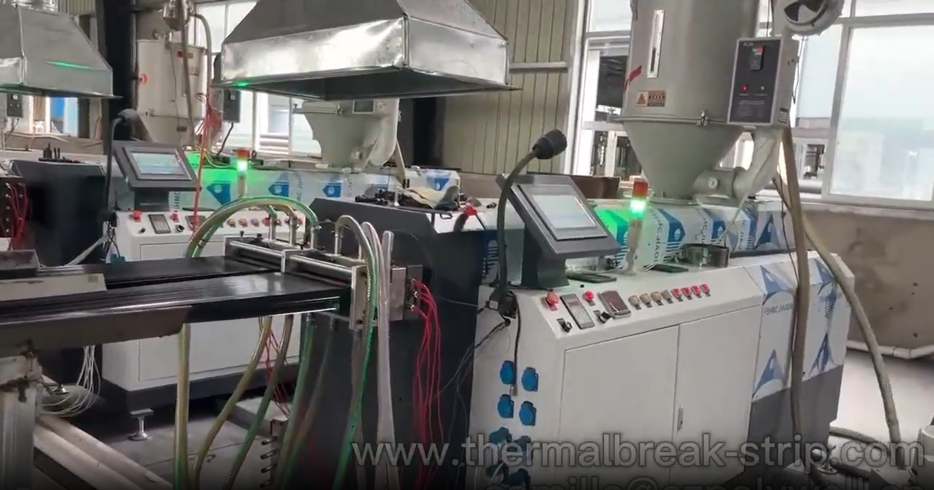 linjë produksioni larg poliamid, mashin 2 në 1 për larg dhe trakcion