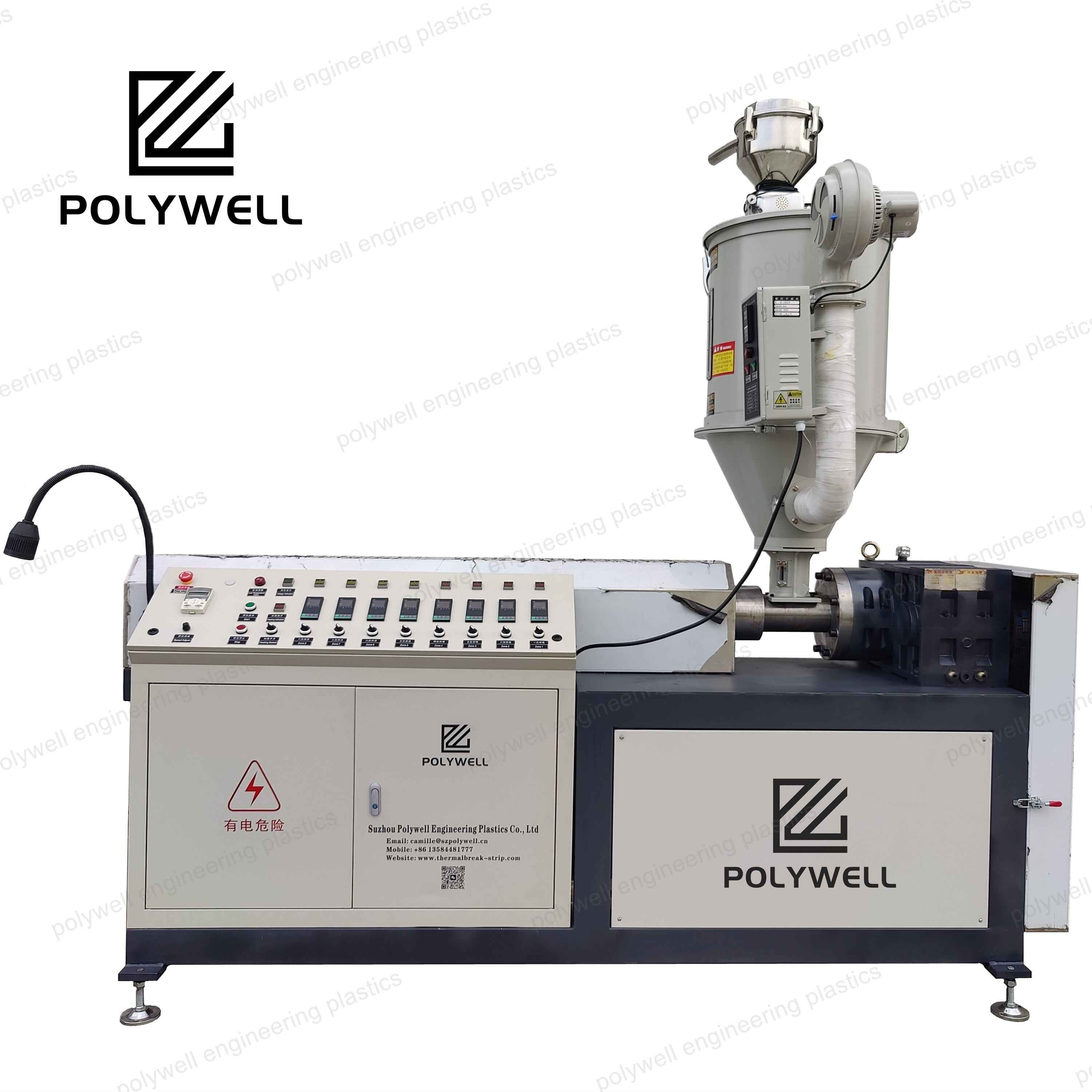 Competitive Price High Quality Extruder Single Screw Thermal Break Strip Extruding Machine