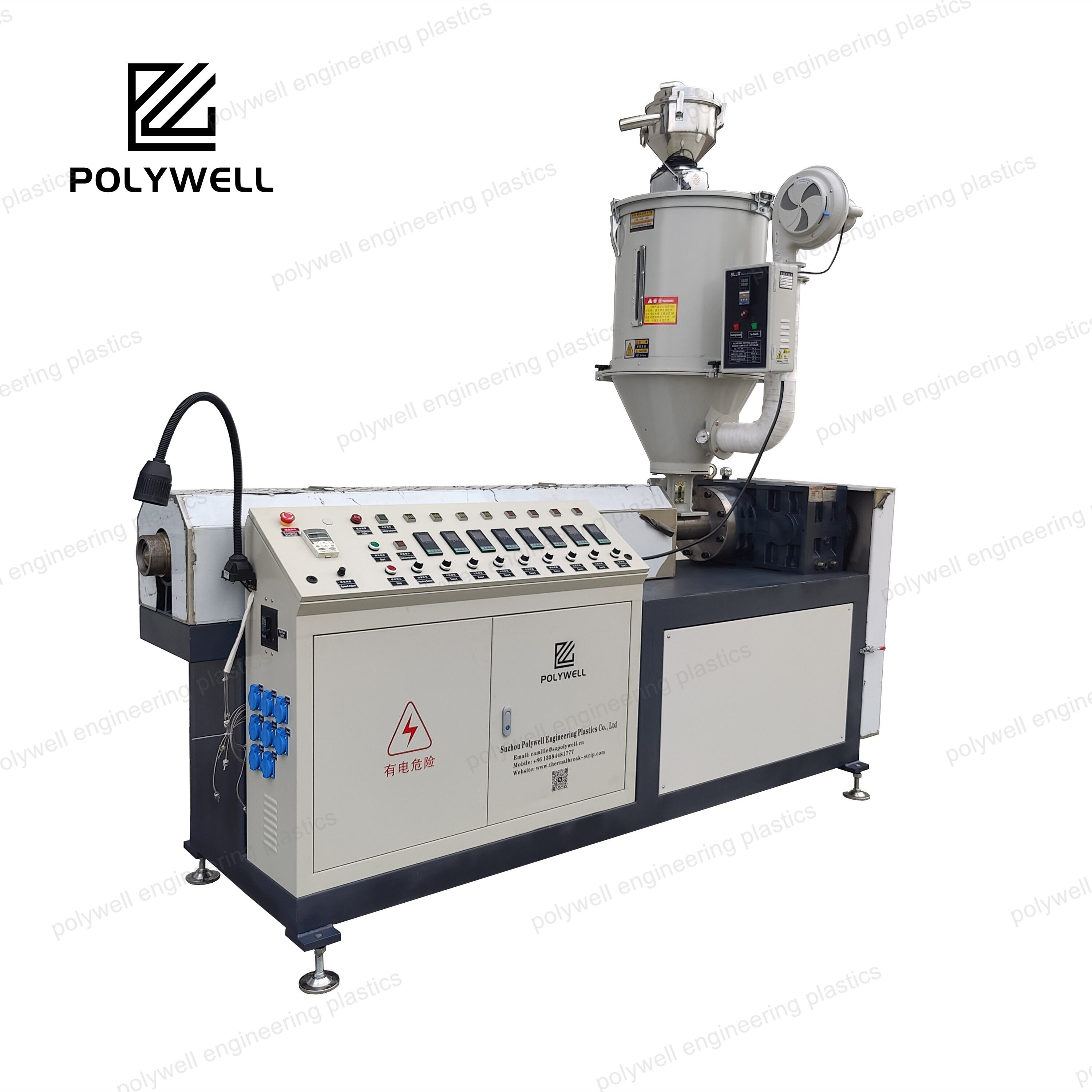 High Tech Automatic Nylon Extrusion Machine for Polyamide Insulation Strip Plastic Extruder Machine