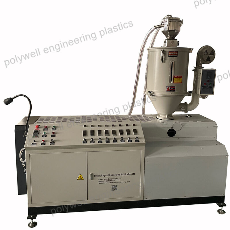 Single Screw Extruder for Optimal Thermal Break Strip Production - POLYWELL